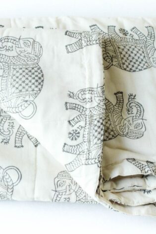 Cotton Quilts for Newborn and Babies Elephant Print
