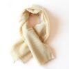 Premium Yellow Khadi Stole – 100% Handwoven Cotton Dupatta for Women