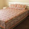 maroon-abstract-150-tc-cotton-double-size-bedsheet-with-2-pillow-covers-side