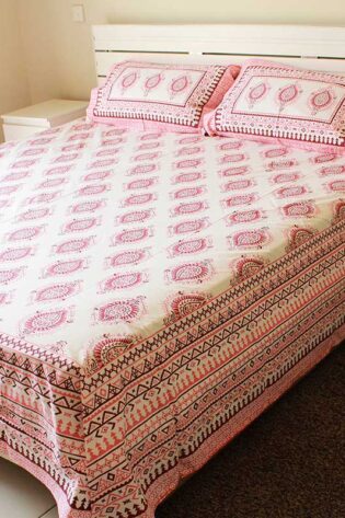 pink-floral-160-tc-cotton-double-size-bedsheet-with-2-pillow-covers-back