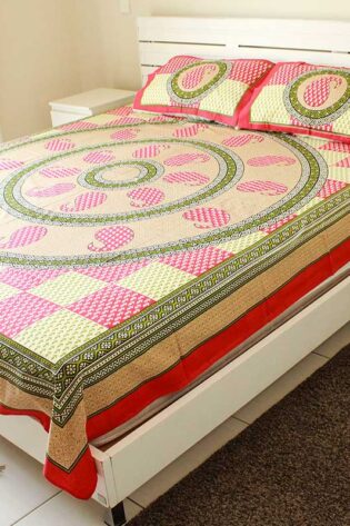 pink-floral-double-bedsheet-with-2-pillow-covers-side