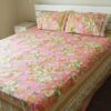 pink-tc-cotton-king-size-bedsheet-with-pillow-covers-side