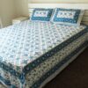 sky-white-print-floura-cotton-double-size-bedsheet-with-2-pillow-covers-side