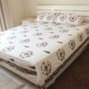 white-floral-tc-bedsheet-with-2-pillow-covers-side