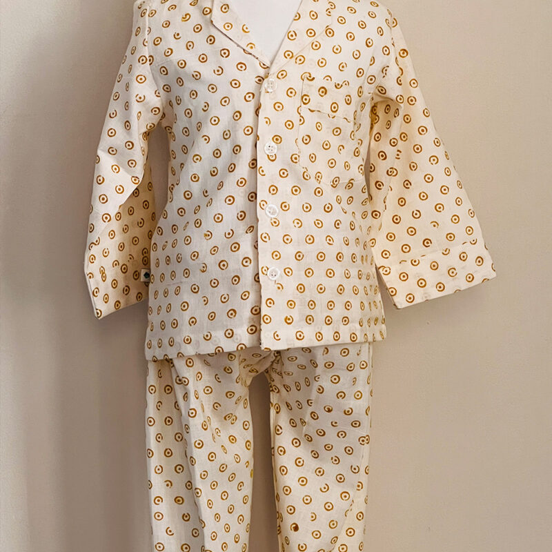 brown-circle-pattern-muslin-khadi-cotton-kids-night-suit