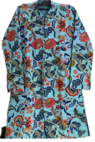 handmade-handwoven-cyan-color-floral-printed-fullsleeve-jackets