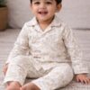 Light Brown Tribal Print Muslin Khadi Cotton Kids Night