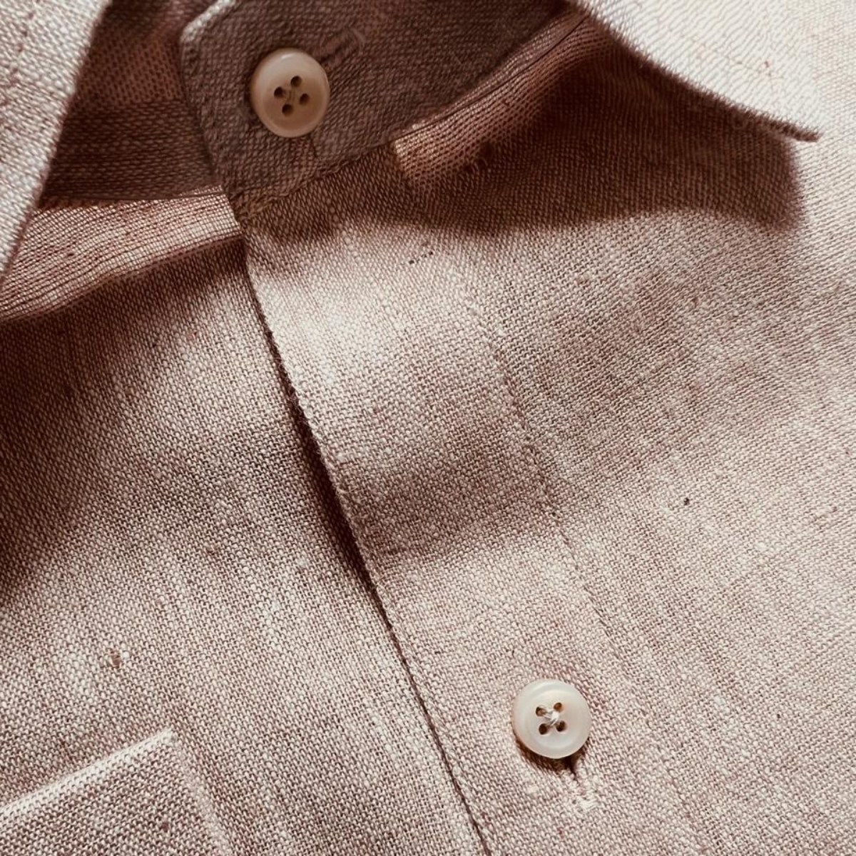 Signature Beige Full Sleeve Khadi Shirt | Pure Cotton Formal Wear - Image 4