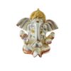 KanGanesh - Silver Plated Body and Gold Plated Mukut - 8x4cm | Gold & Silver Plated Ganesh Idol Online