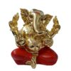 Gold Plated Ganapati without Mukut 10x6cm | Gold & Silver Plated Ganesh Idol Online