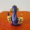 Gold Plated & Purple Ganesha - Ganapati 7x3cm Idol | Gold & Silver Plated Ganesh Idol Online