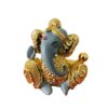 Gold Plated Rakhadi Ganesha - Ganapati 8x4cm Idol | Gold & Silver Plated Ganesh Idol Online