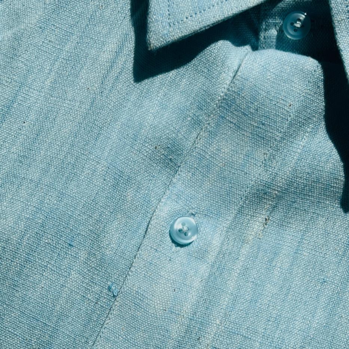 Signature Turquoise Full-Sleeve Khadi Shirt | Pure Cotton Formal Wear - Image 4