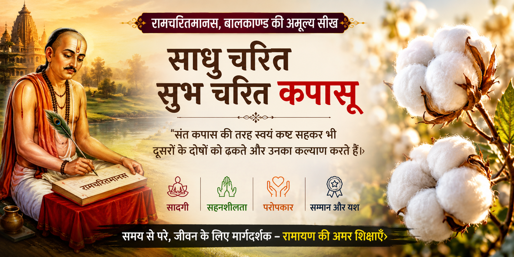 Sadhu Charit Subh Charit Kapasu Meaning Life Lessons, and Deep Spiritual Wisdom from Ramcharitmanas
