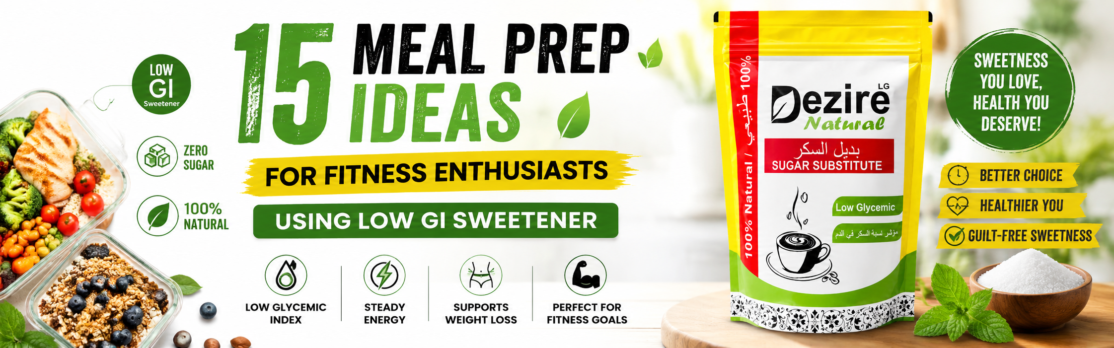 15 Meal Prep Ideas for Fitness Enthusiasts Using Low GI Sweetener