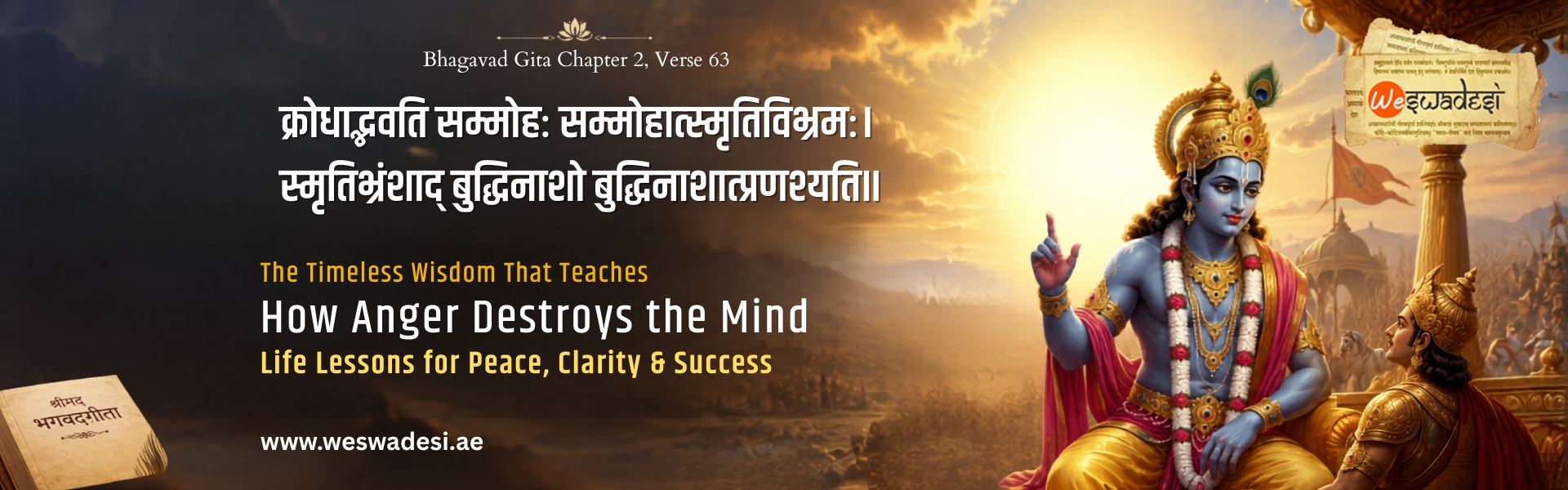 The Powerful Bhagavad Gita Lesson That Explains How Anger Destroys the Mind