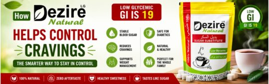 Dezire Natural LG Low GI Sweetener Helps Control Cravings
