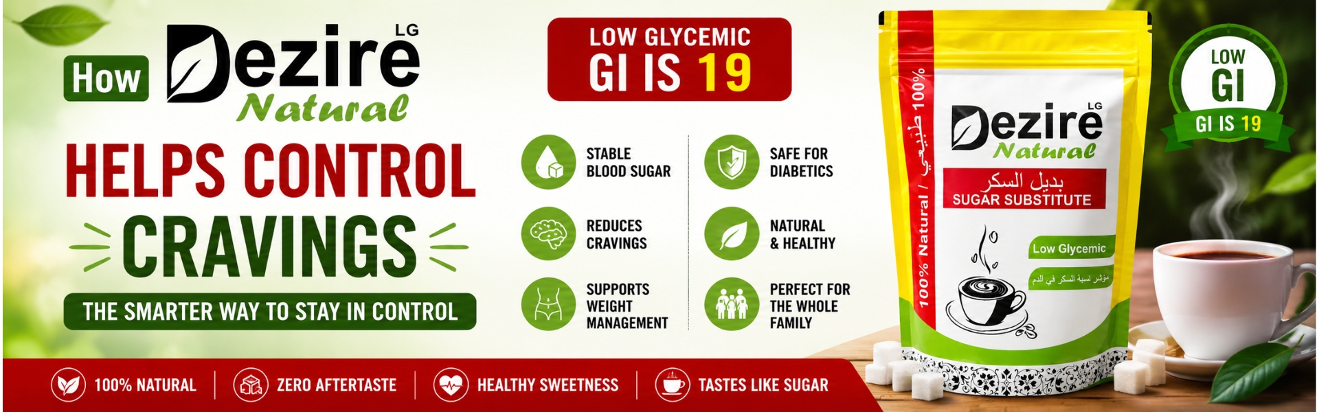 How Dezire Natural LG Helps Control Cravings (GI is 19)