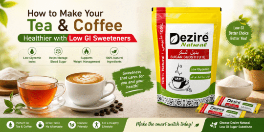 How to make your tea and coffee healthier with low GI sweeteners