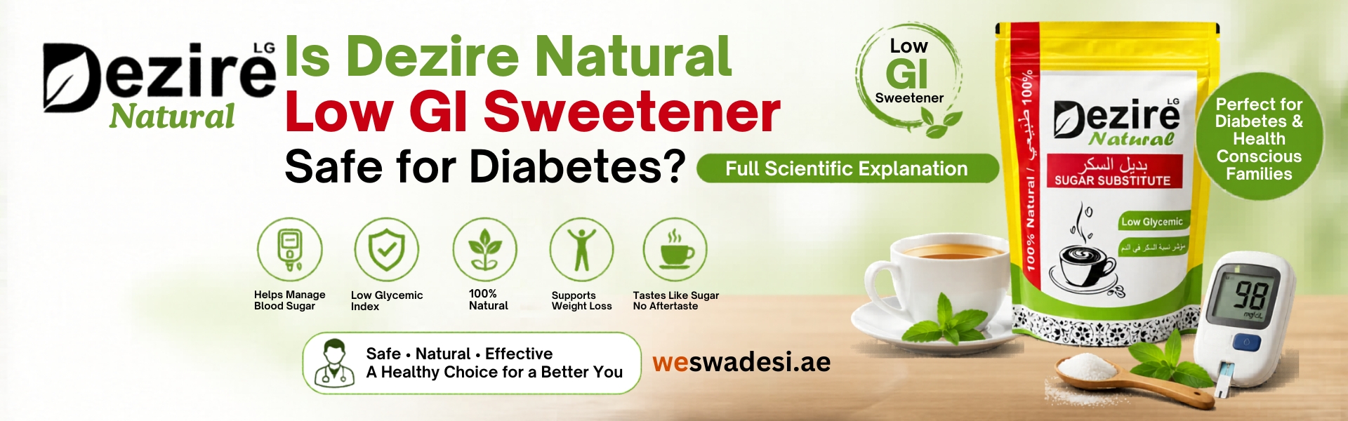 Is Dezire Natural Low GI Sweetener Safe for Diabetics