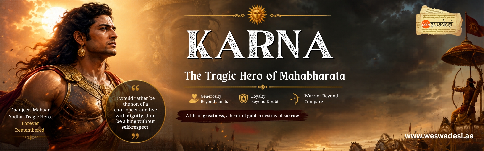 Karna: The Tragic Hero of Mahabharata Who Chose Loyalty Over Destiny