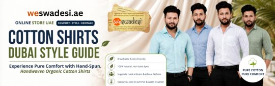 Khadi cotton shirts online UAE fashion style