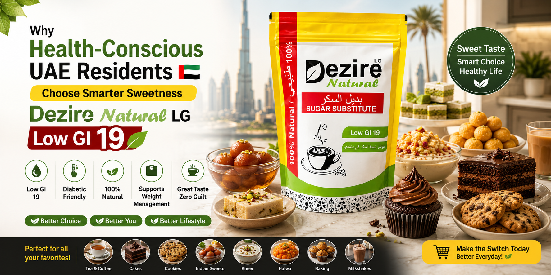 Why Dezire Natural LG Is UAE’s No.1 Low GI Sweetener Choice