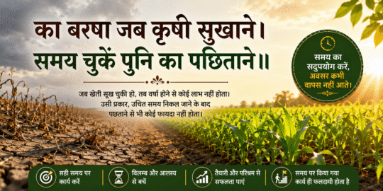 Ka Barsha Jab Krishi Sukhane meaning and life lessons about time and opportunity