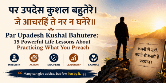 Par Upadesh Kushal Bahutere moral lesson about practicing what you preach