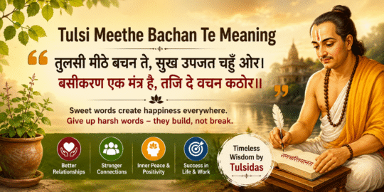 Tulsi Meethe Bachan Te Meaning and life lessons from Tulsidas on sweet speech and positive communication