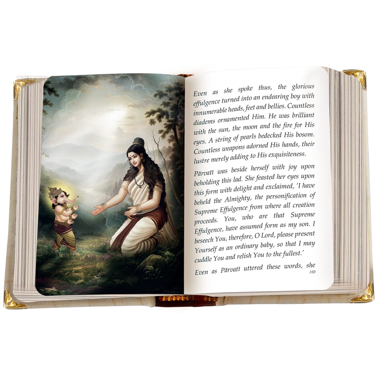 Vedic Cosmos Ganesha Purana Saar Book – Wooden Boxed Edition (A6 Size) | English & Hindi - Image 5