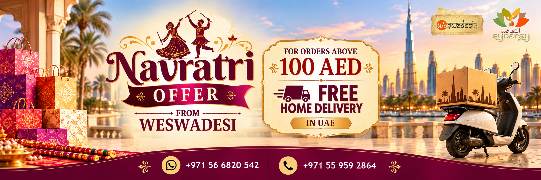 Dubai Navratri Free Delivery Offer