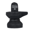 Shivling - 3.5 x 3 Inches | Black Stone Shiv Ling Statue/ Shivling Statue for Pooja