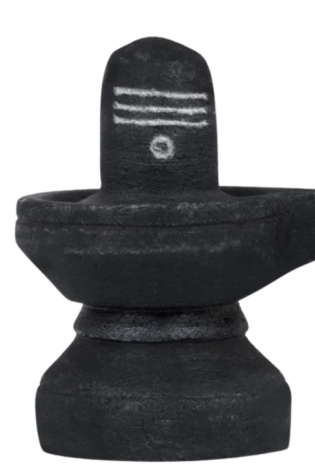 Shivling - 3.5 x 3 Inches | Black Stone Shiv Ling Statue/ Shivling Statue for Pooja