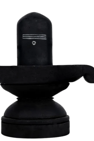 Shivling - 3 x 2.5 Inches | Black Stone Shiv Ling/ Shivling Idol For Daily Pooja & Worship