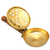 Brass Sambrani Dhoop Stand with Wooden Handle | Handmade