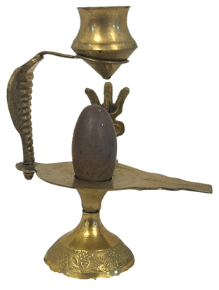 Brass Shiv Ling Abhishek Stand