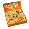 Silver Plated Rudraksha Pooja Thali Set with Premium Gift Box | 630 g