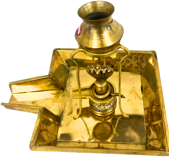 Brass Abhishek Full Set with Shivling